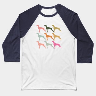 Weimaraner Dog in Rainbow Colors Baseball T-Shirt